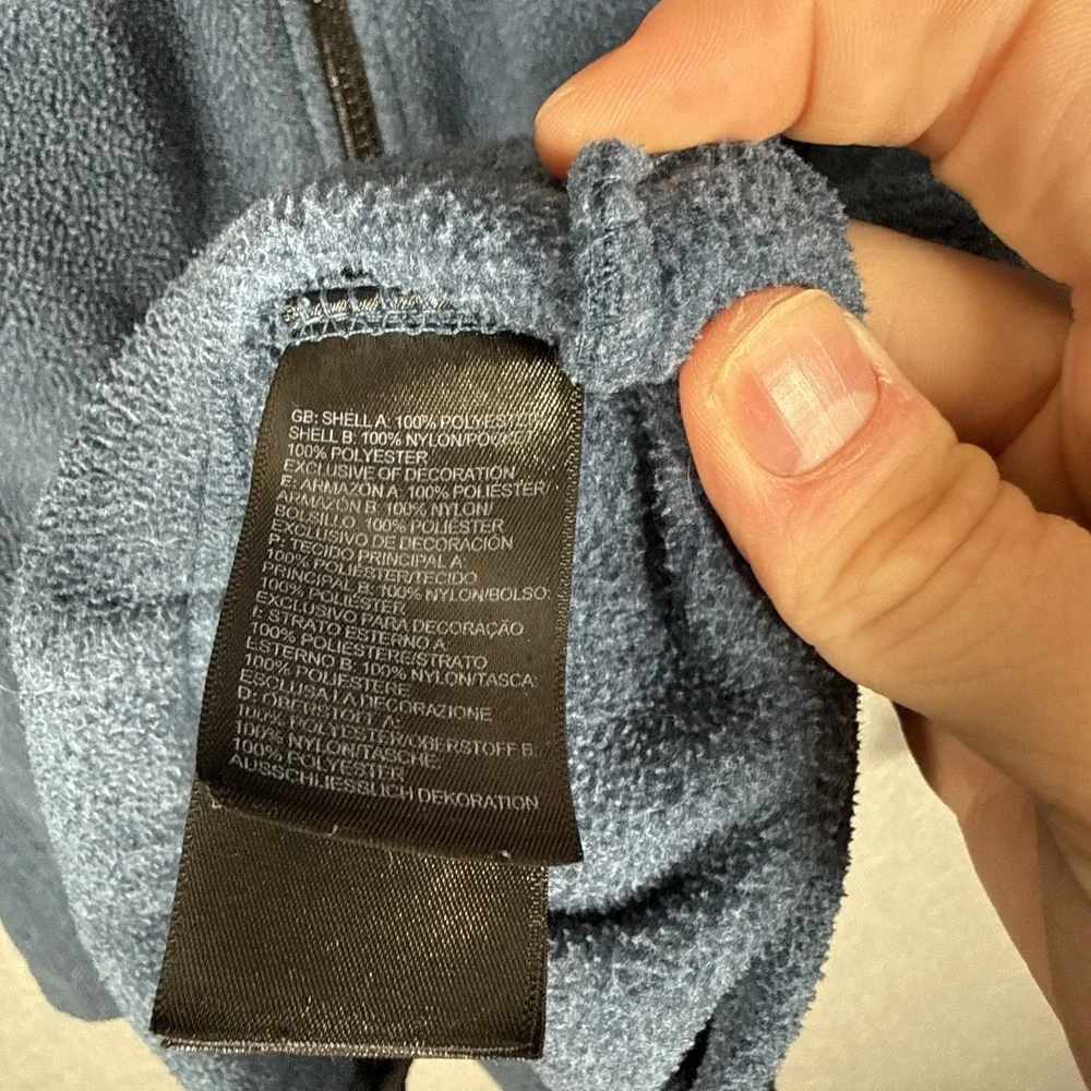 The North Face Men XL Tundra 300 Full Zip Jacket Blue and Black